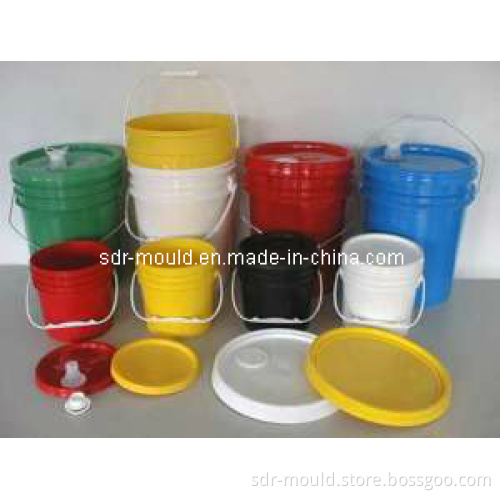 Plastic Unbreakable Colorful Paint Bucket Injection Mould